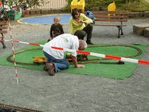 Die Kinderspielbahn war sehr gefragt!