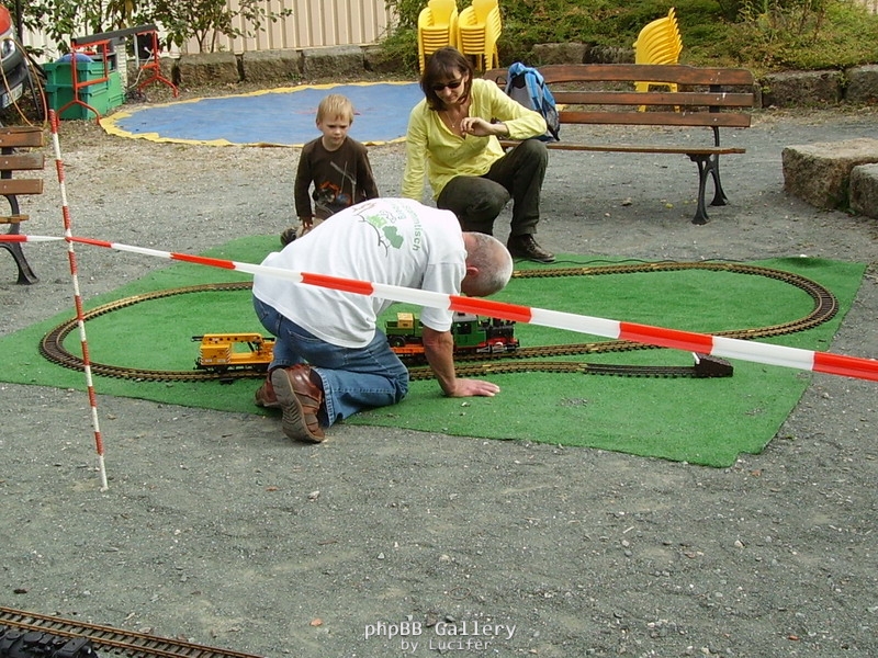 Die Kinderspielbahn war sehr gefragt!