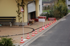 Fachgerechte Absperrung des Areals