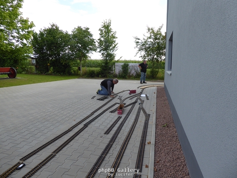 Großer Bahnhof in Vorbereitung