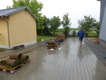 Sauwetter beim Freitags-Aufbau