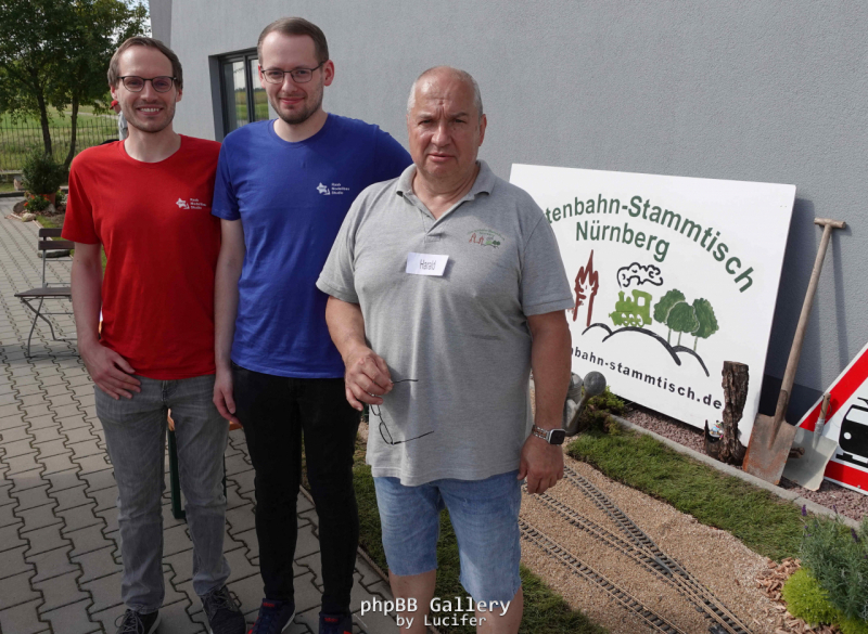 Andreas und Tobias Raab (Modellbaustudio Raab) zu Gast