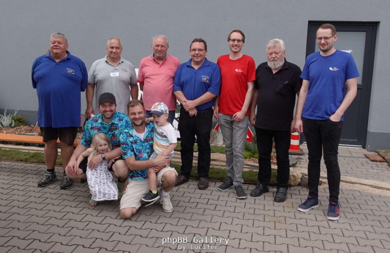 Die Gartenbahnfrende Grub zu Besuch