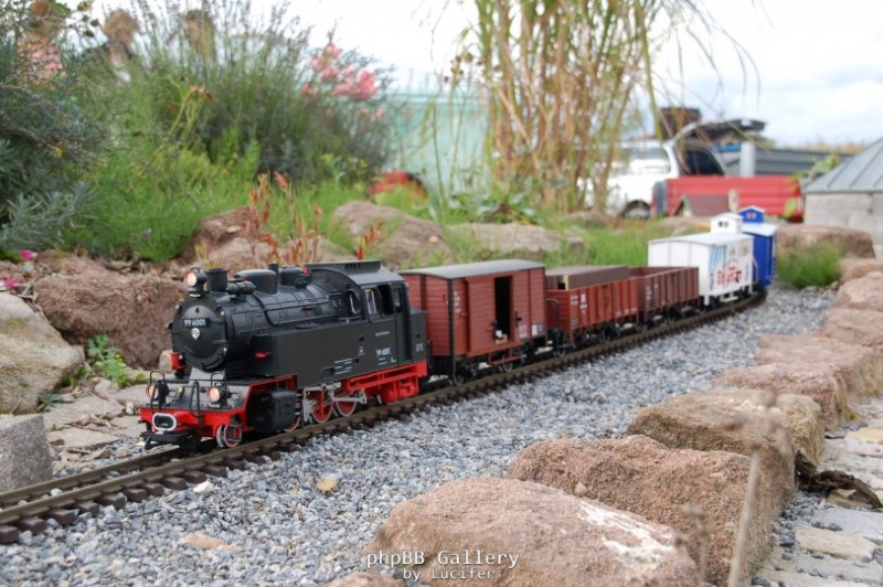 6001 fährt ins Tal