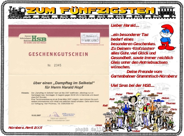 Der Gutschein !